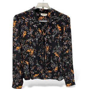 Zadig & Voltaire Taos Tunic Floral Button Top Blouse Shirt Women's Small